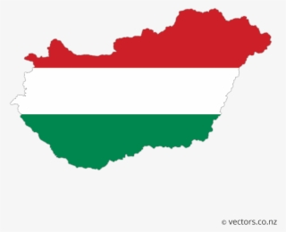 Flag Vector Map Of Hungary - Hungary Map And Flag #4592887