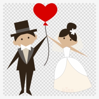 Bride And Groom Png Clipart Bridegroom Clip Art - Bride And Groom Icons #4593075