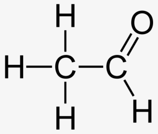 Acetaldehyde 2d Flat - Etanal Formula #4594523
