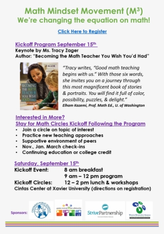 Math Mindset Flyer - Becoming The Math Teacher You Wish You'd Had: Ideas #4594530
