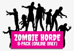 Vector Zombie Horde - Transparent Background Zombies Clip Art #461668