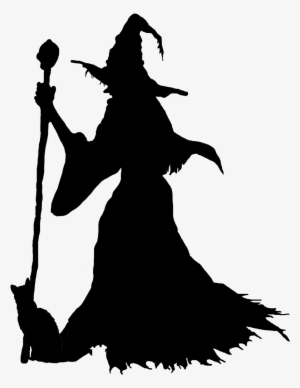 Silhouette Halloween Cat At Getdrawings - Witch Hd #461744