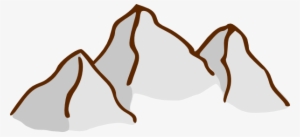 Mountain Range Silhouette Clipart - Mountain Symbol For Map #462059