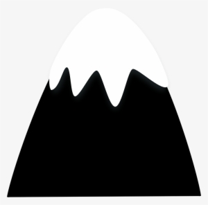 Mountain Silhouette Vector At Getdrawings - Cartoon Snow Covered Mountain Png #462307
