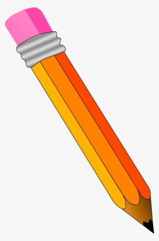 Orange Pencil Clip Art Etiquetas Dibujitos - Cute Pencil Clipart - Free ...