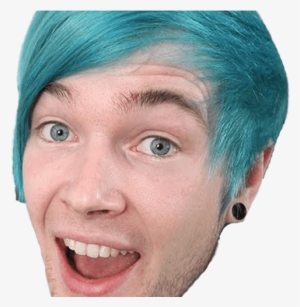 Dantdm Blue Hair Transparent Png Stickpng - Dantdm #463303