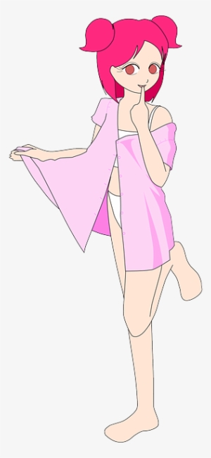 Girl, Cartoon, Pink, Hair, Cute, Clothes, Girls, Gopher - Pink Girls Cartoon #463541