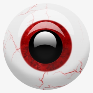 Eye-019 - Red Eyeball Transparent Background #463592