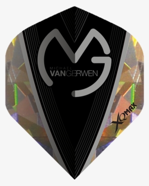 Micheal Van Gerwen Broken Glass Flight - Gerwen Std. Mvg Black And White #463675