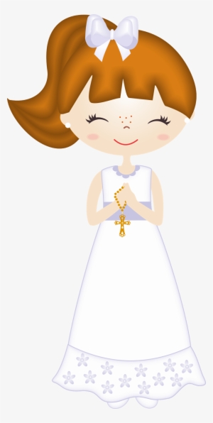 Clipart De Nenas En Su Primera Comunión - First Communion Girl Clip Art #463694