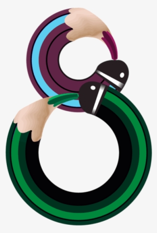 Pencil Number Eight Png Clipart Image - Цифра 8 Png #464057