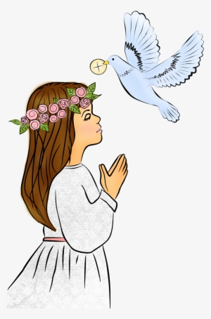 Niña Primera Comunión - First Holy Communion Clipart #464099