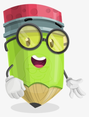 Vector Pencil Cartoon Character - Friendly Book Friendly Book Oval Ornament #464159