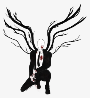 Drawn Slenderman Transparent - Slender Man No Background #464745