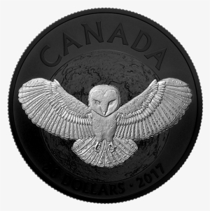*nocturnal By Nature - 2017 Ca Barn Owl 1 Oz Silver Rhodium-plated Coin #465056