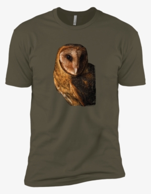 Barn Owl Face Premium Short Sleeve T-shirt - Shirt #465077