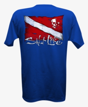 Salt Life Dive Flag And Skull Short Sleeve Tee - Salt Life #465479