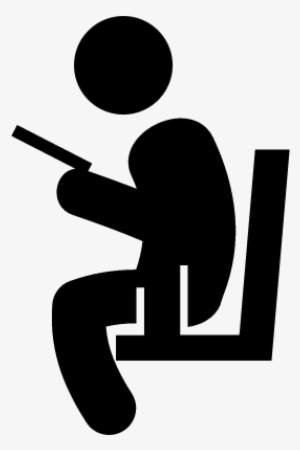 Sitting Man Reading Vector - Icon #467753