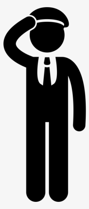 Captain Salute Rubber Stamp - Chauffeur #468105