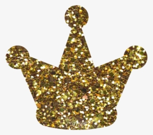 Gold Glitter Sparkle Crown - Crown Glitter Transparent Sticker #468285