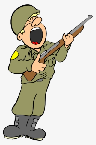 Army, Soldier, Military, Uniform, Armed, Gun, Salute - Army Man Cartoon Png #468348