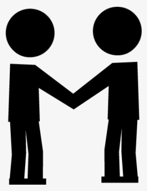 Hands Salutation Of Two Males Vector - Zwarte Mannetjes #468482