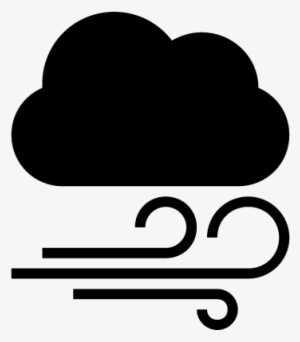 Cloud Dark Shape And Wind Lines Of Weather Interface - Lineas De Viento Png #468764