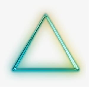 Triangle Blue Glow Light Shape Cool - Neon Png For Picsart - Free ...