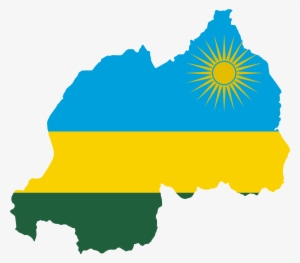 Flag-map Of Rwanda - Rwanda Flag Map #469451