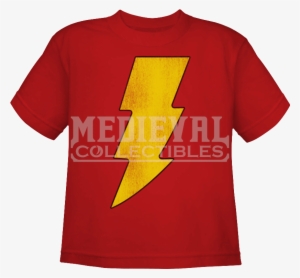 Kids Shazam Logo T-shirt - Youth: Superman-destroyed Supes Logo #469527
