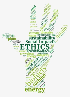 A Word Cloud, In The Shap Of An Outstretched Hand, - Paper #469528