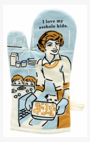 Love My A**hole Kids Oven Mitt - Frog Orange Party #469808