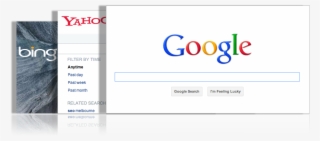 Google Yahoo Bing - Website Logos With Names #4602692