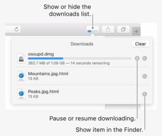 The Downloads Button In The Toolbar, With The Downloads - Safari Downloads #4603101