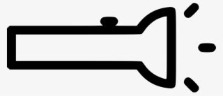 Png File Svg - Outline Of A Torch #4604782