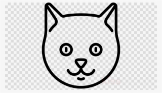 Cat Head Png Clipart Cat Kitten - White Icon Github Logo #4605816