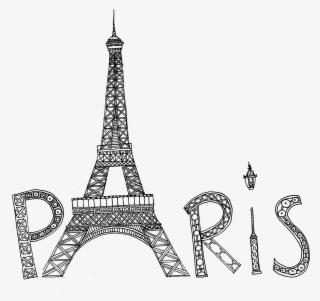 Eiffel Tower Silhouette Png Transparent Image - Cute Paris Coloring Pages #4606094