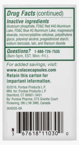 Colace 2-in 1 Tablets, 30 Ct - Visine Sterile Advanced Redness + Irritation Relief #4606816