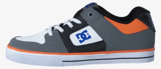 Dc Shoes Dc Kids Pure Elastic B Shoe Grey/blue/white - Dc Shoes #4606863