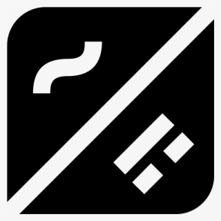 It Is A Square With A Line Cutting It In Half Diagonally - Ac Dc Converter Symbol #4607499