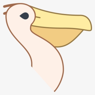 This Image Is Of The Head And Neck Of A Pelican - Pelican Icon Transparent #4607877