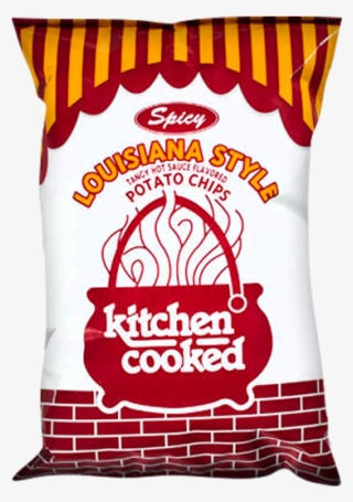 Spicy Louisiana Style Potato Chips - Kitchen Cooked Rippled Potato Chips Prepriced 10 Oz #4607987