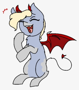 Nootaz, Demon Pony, Devil, Devil Horns, Evil Laugh, - Cartoon #4608754