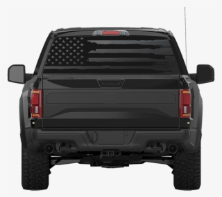 Truck Back Window Decals - American Flag In Back Of Truck #4611410