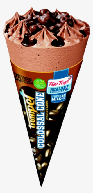 Colossal Cone Chocolate Almond - Chocolate Ice Cream #4611411