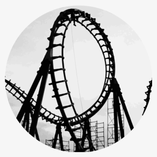 Roller Coaster Png - Roller Coaster Drawing Easy #4611888