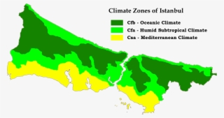 Istanbul Köppen Map - Climate Zones Of Istanbul #4614919