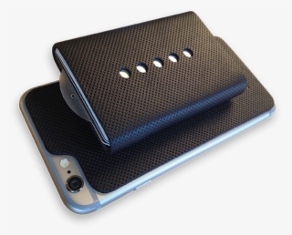 Black Leather Backing For Iphone 5 Or 6 - Iphone #4616431