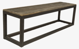 Civic Center Wood & Iron Bench #4617817