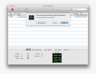 Quiting Dock In Activity Monitor - Portable Network Graphics #4619439